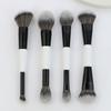 Doppelseitiger F4 Kontur Gesichts Pinsel Hohe Deckkraft Kosmetik Beauty Make-up Pinsel Mehrzweck Lidschatten Abdeckstift Pinsel