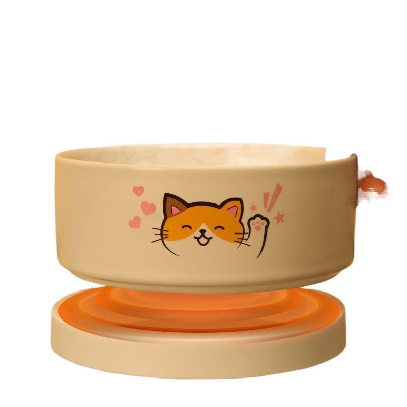 Cat constant temperature drinking bowl water dispenser cat water bowl heating cat drinking water feeding water feeding artifact