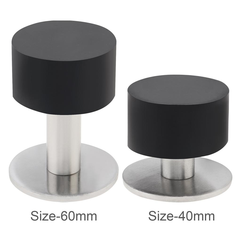 Floor Mount Heavy Duty Door Stopper Sound Dampening Includes Stickers Expansion Bolts Universal Home Office