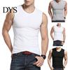 Gilet da uomo a maniche corte girocollo tinta unita slim fit canottiera fitness maglietta intima