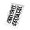 8 Paar Volle Dicke Natürliche Wimpern Dicke Biegung Falsche Wimpern 3D Stereoskopische Falsche Wimpern