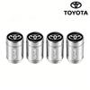4Pcs Aluminum Alloy Tire Valve Caps Anti Leak Dust Cover Car Wheel Accessory For Toyota Hilux Corolla RAV4 Camry Highlander C-HR