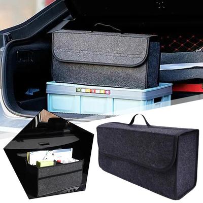 Auto Kofferraum Organizer Tragbar Faltbar Filzstoff Aufbewahrung Aufräumen Kofferraum Innenraum Behälter Taschen Etui Tasche Auto Auto Box Aufbewahrung J5E9