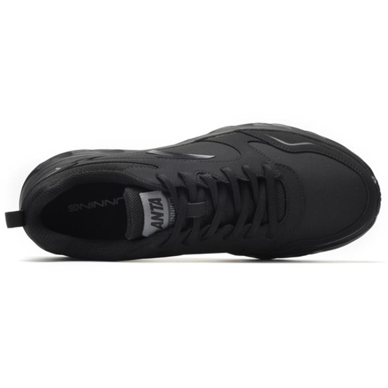 Anta Life Collection Cushioning Abrasion Resistant Breathable Low Top Casual Shoes Men's Black Sneakers 91645515-10
