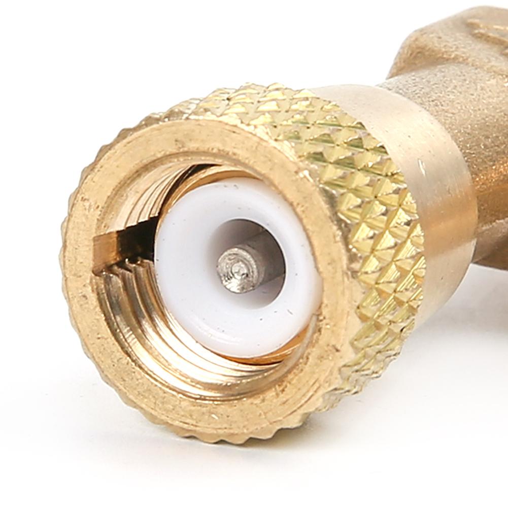 Hot Sale Air Conditioning Refrigerant Safety Valve R410A R22 1/4 " Refrigeration Charging Safety Liquid Adapter Hand Tool Parts