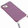 Phone Cover for iPhone 13 6.1 inch Four Corner Thickened Anti-drop TPU Phone Case with Hanging Rope