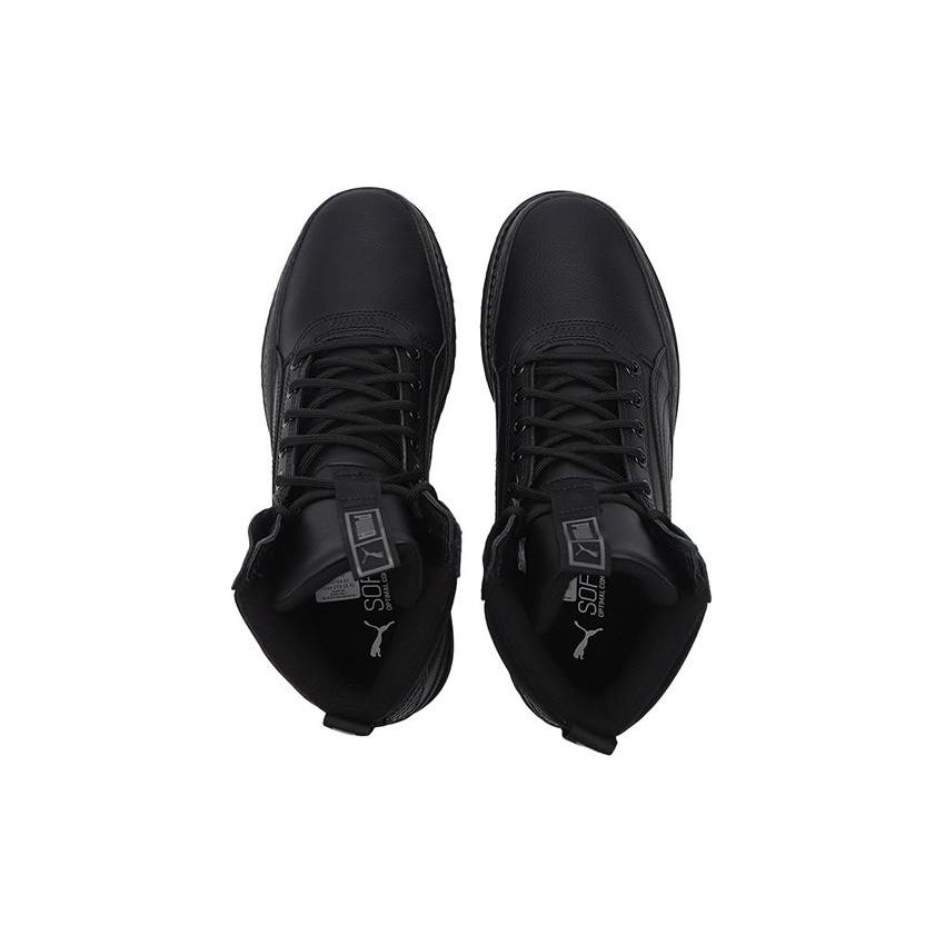 Puma Desierto V2 Wtr Rubber Two-Layer Cowhide Wear-Resistant Increased Height Comfortable Short Outdoor Boots Unisex Boots Black 380754-01