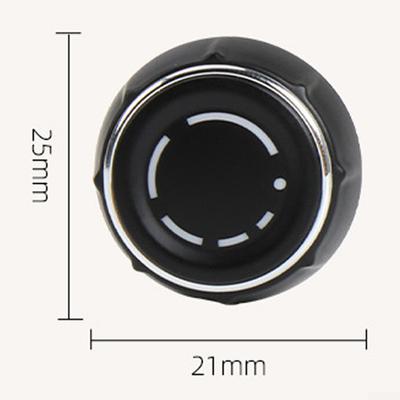 1ks Volume Gomb Black For Macan Plast Silver 97064292901