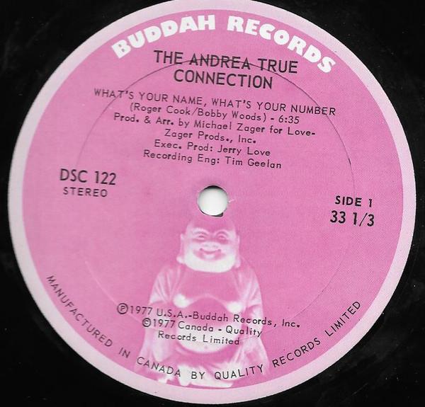 Виниловая пластинка ANDREA TRUE CONNECTION Whats Your Name Whats Your Numbe DSC122 Buddah Records 1977 Канада SoulFunk Б/у