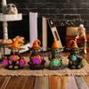Halloween Light Emitting Hug Pumpkin Lamp Elves Resin Craft Decoration Tabletop