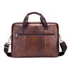 Men Leather Messenger Bag Satchel Bag Crossbody Shoulder Bag for Office School College Business