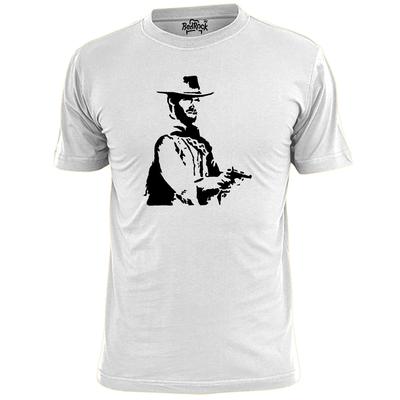 Mannen Man Zonder Naam (v3) Westers Geïnspireerd T-shirt Clint Eastwood