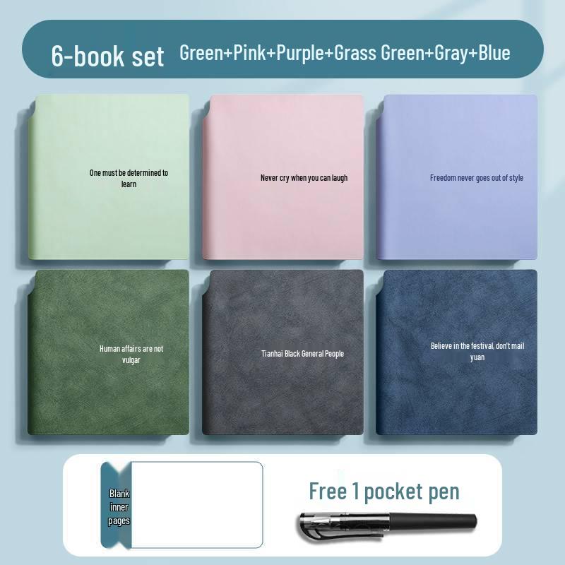 Fickduk: Portabelt rutat anteckningsblock & Praktisk anteckningsbok