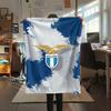 1PC Lazio Print Flannel Blanket, High Quality Comfortable for All Seasons, Home Decor, Warmth and Comfort, Perfect for Christmas Gifts