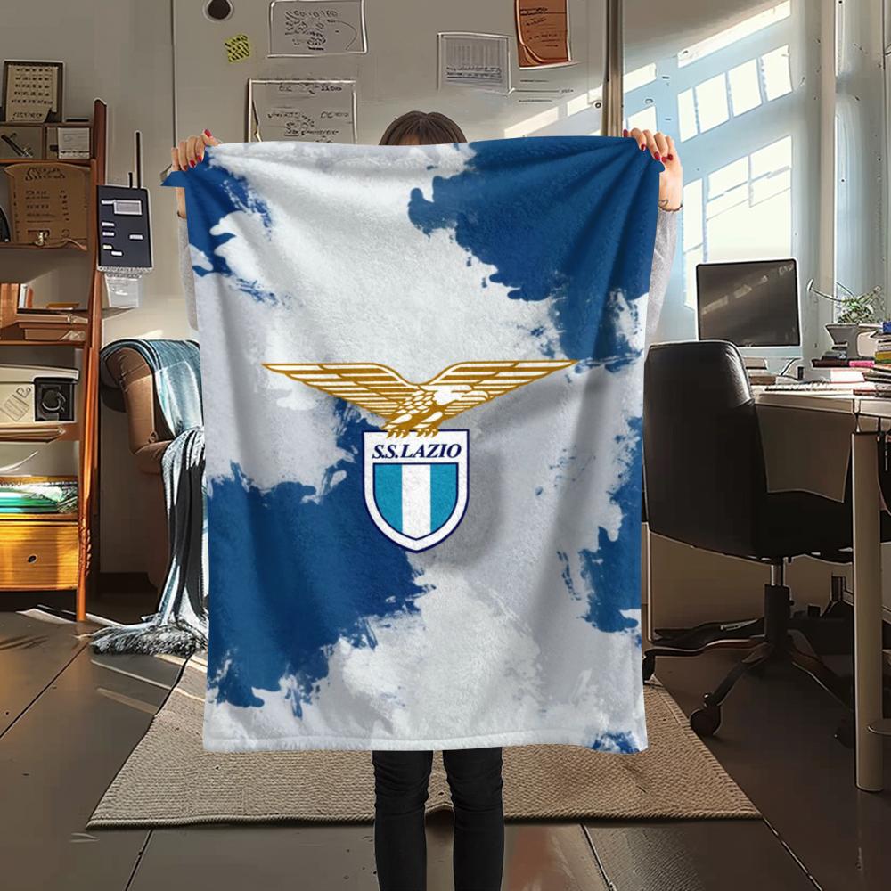 1PC Lazio Print Flannel Blanket, High Quality Comfortable for All Seasons, Home Decor, Warmth and Comfort, Perfect for Christmas Gifts