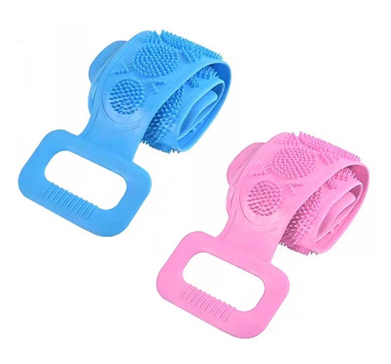 Набор из 2 силиконовых отшелушивающих мочалок для спины Jiemengzhe