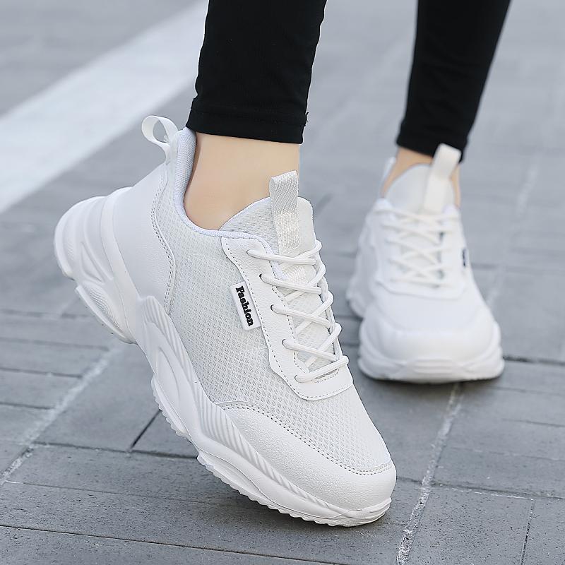 Breathable Mesh Women Casual Sneakers Elastic Running Sports Shoes Fitness Training Shoes