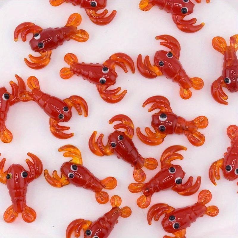 1PC Lobster Animal Pendant DIY Cute Earrings Necklace Keychain Accessories