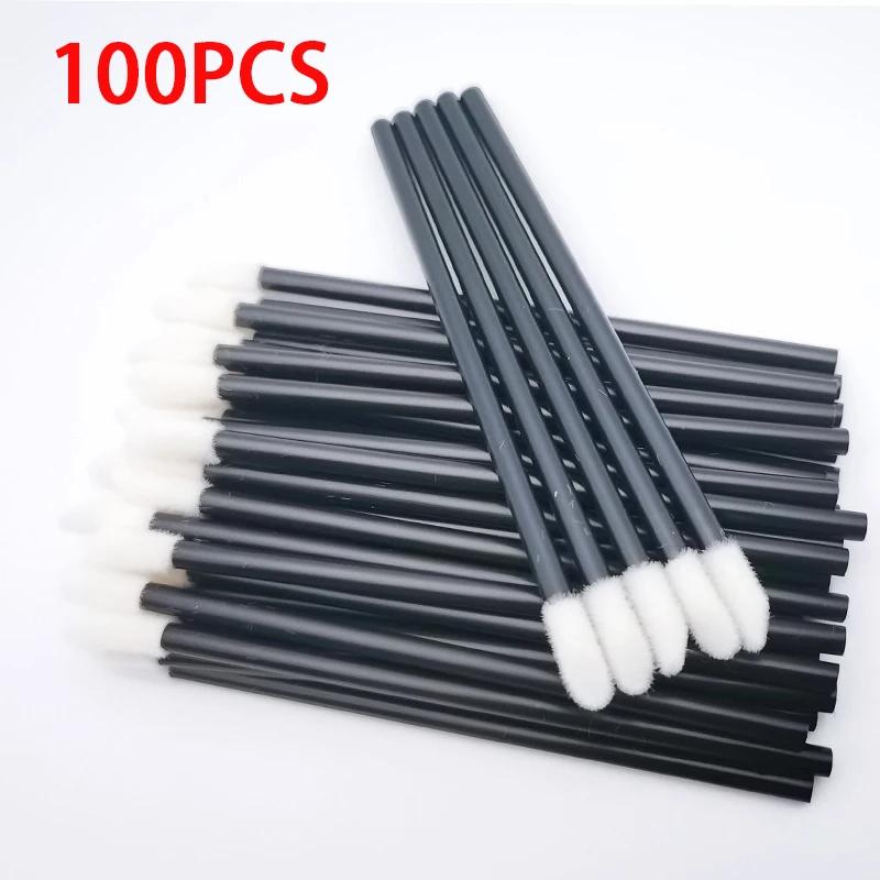 100Pcs Disposable Lip Brush Eyelash Extension Makeup Brushes Lash Extension Mascara Applicator Lipstick Wands Cosmetic Tools