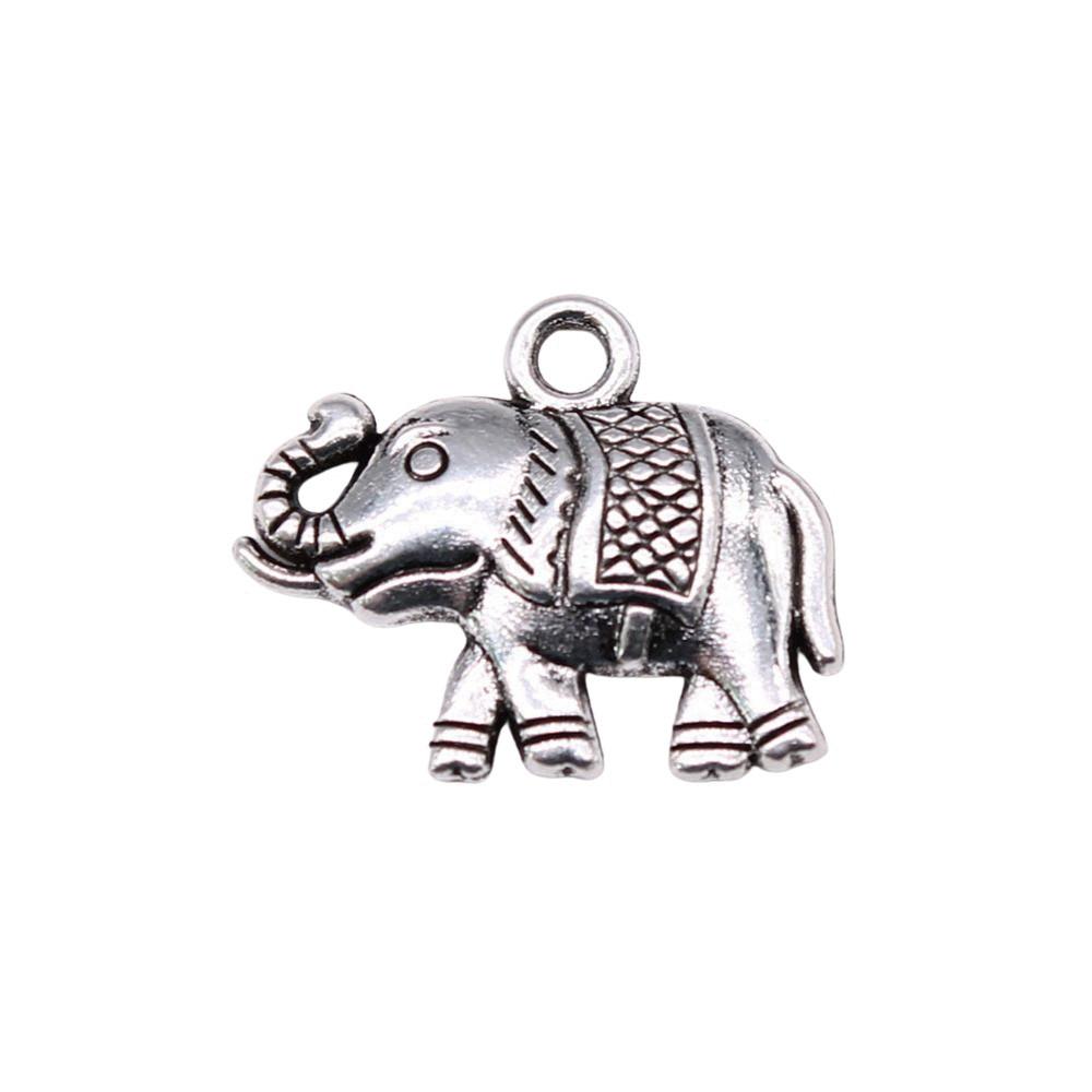 Charms Small Elephant Pendants Kids' Jewelry Materials QC115
