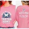 Schottland 2026 T-Shirt Tartan Army Spielplan T-Shirt Schottland gegen Brasilien Grafik-T-Shirts T-Shirt Schottischer Fußballfan Geschenk Unisex
