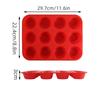Silicone Muffin Pan 12 Cups Cupcake Tray Non-Stick Silicone Baking Molds For Making Muffin Cakes Cupcake Chocolate Bread Tart