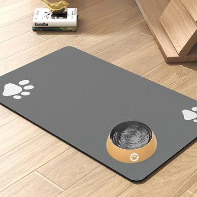 Platzset für Haustiere, keine Flecken, schnelltrocknend, saugfähig, Hundefutternapf-Unterlage, Futtermatte für Katzen, Trink- und Fütterungsplatzset für Katzen und Hunde, Futterpads für Haustiere