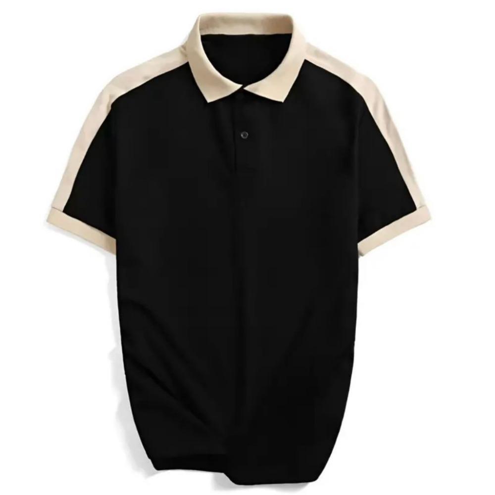 Men's Polo shirt, men's short sleeved mixed color shirt