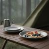 Titanium Camping Plate Travel Tableware Stackable Camping Supplies Backcountry Dinnerware For Backpacking Picnic Equipment