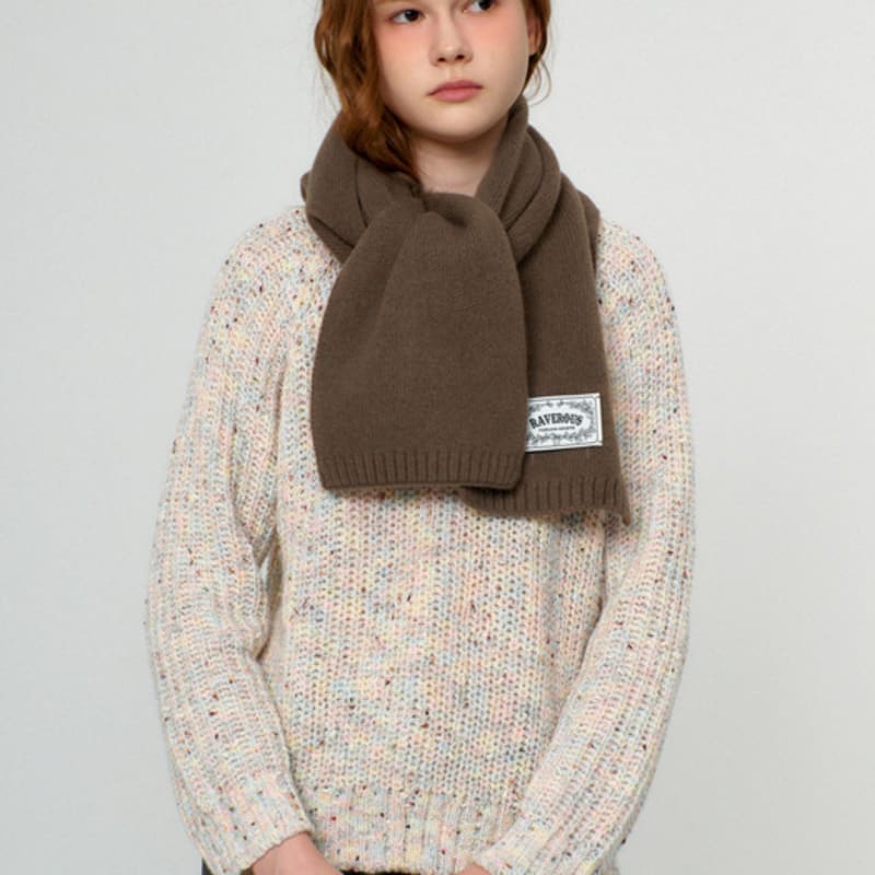 RAVEROUS Basic Plain Muffler_Brown