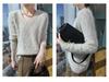 2025 A/W Women's V-Neck Mink Cashmere Loose Knit Pullover Sweater