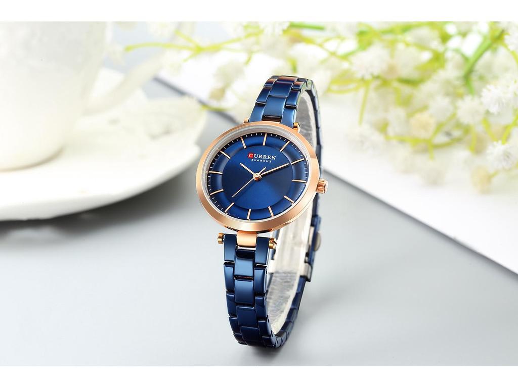 CURREN 9054: Women's Ultra-Thin Waterproof Quartz Watch with Small Round Dial