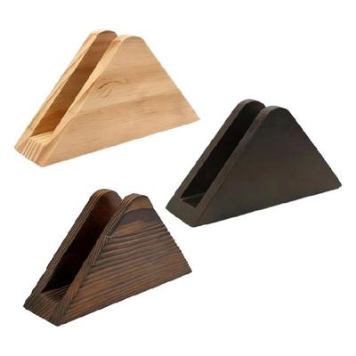 Minimalistischer Holz-Dreiecks-Serviettenhalter, tragbare Größe, ideal für kleine Räume