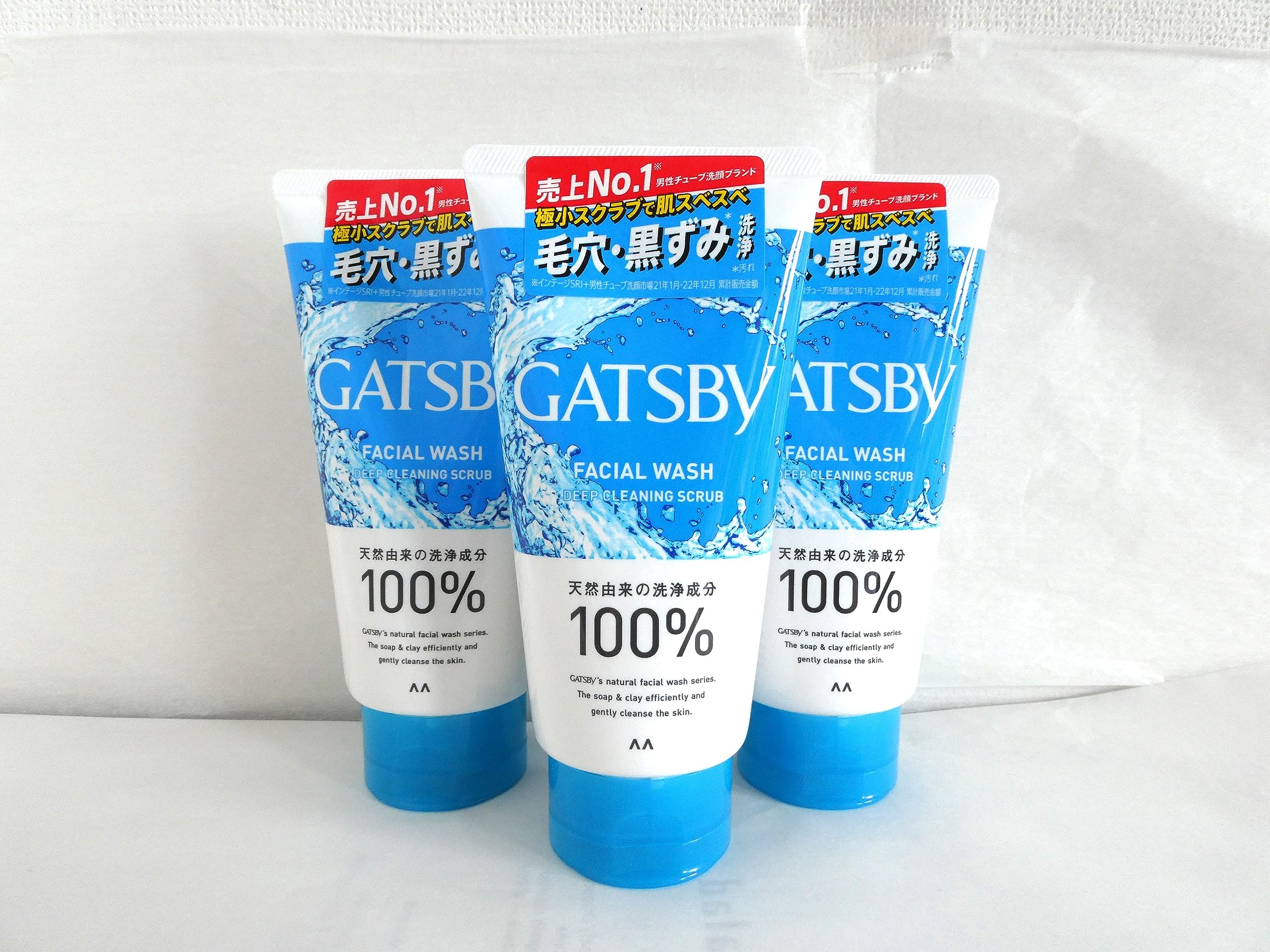 

Скраб для умывания лица Gatsby Deep Cleaning Scrub, набор из 3 предметов