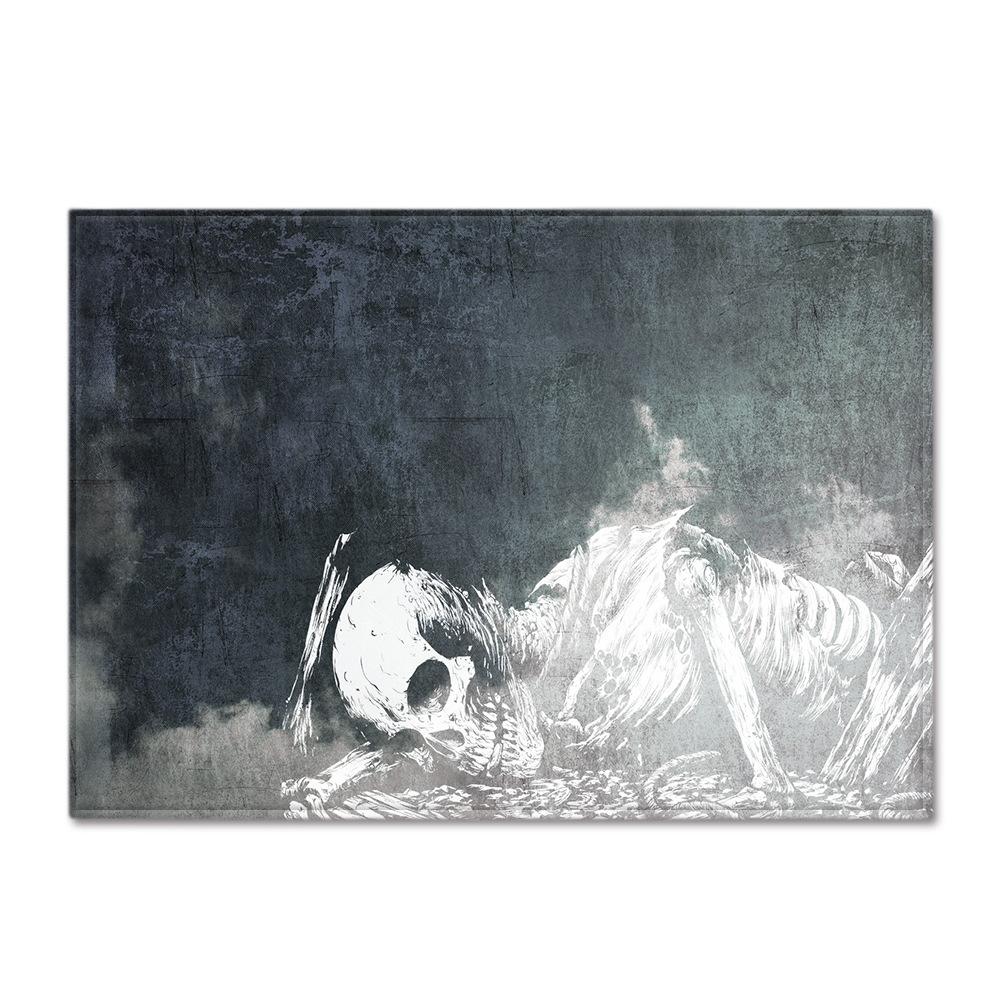 Skull Living Room Floor Mat Bedroom Dining Room Carpet Carpet Doormat