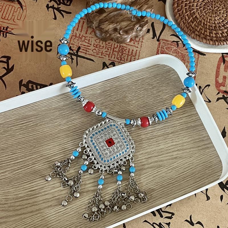 Bohemian Princess Tassel Forehead Pendant - Exotic Ethnic Style Hair Accessory