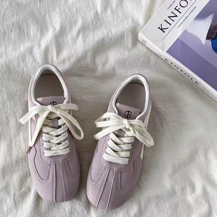 Fashion 2025 New Fashion Casual Women Flats Shoes Heels Leather Lace-up Comfort Round Toe Spring Party Summer Shoes Woman