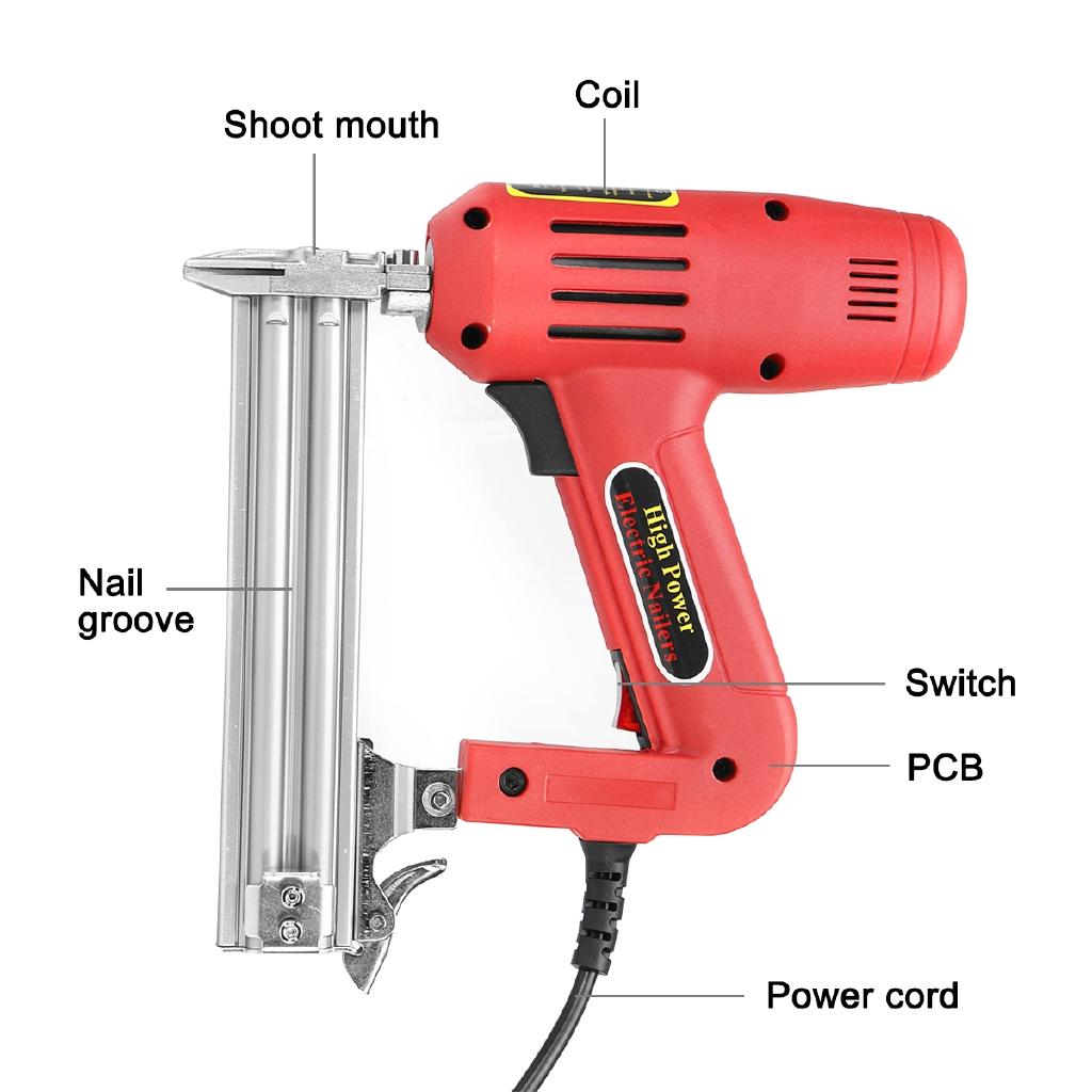 220V 1800W Electric Straight Staple Guns Framing Nailer Staple Gun 10-30 MM Straight Nail F15-F30