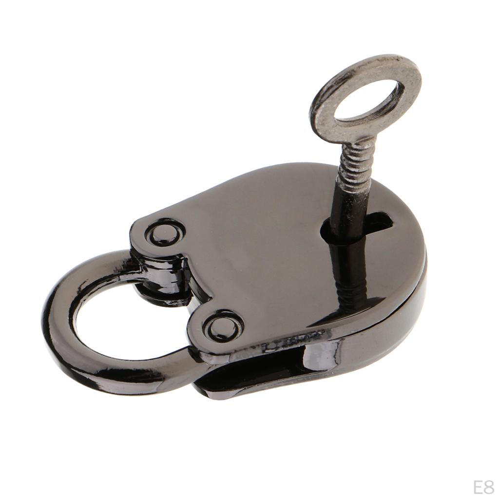 23mm Mini Padlock Cabinet Dresser Drawer Travel Suitcase Luggage Bag Handbag Pad Lock Keep