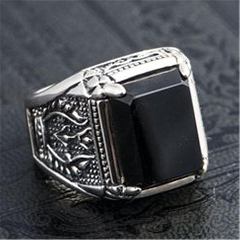 925 Sterling Silver Men Rings High Quality for Men Temperament Banquet Wedding Jewelry Anniversary Party GiftGood product