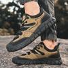 Fashion Lace-Up Men's Outdoor Shoes Antiskid Men Casual Walking Shoes All-match Mens Comfortable Sneakers Genuine Leather Hiking Flats