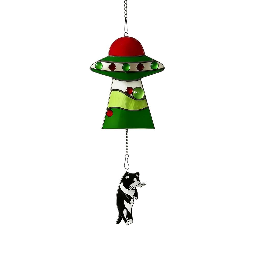 Spaceship Acrylic Pendant Keychain for Bag Decoration