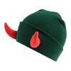 Fashion Knit Hat for Women Men Handwoven Beanie Cap Crochet Hat for Girl Boys Party Devil Horn Hat Novelty Accessories