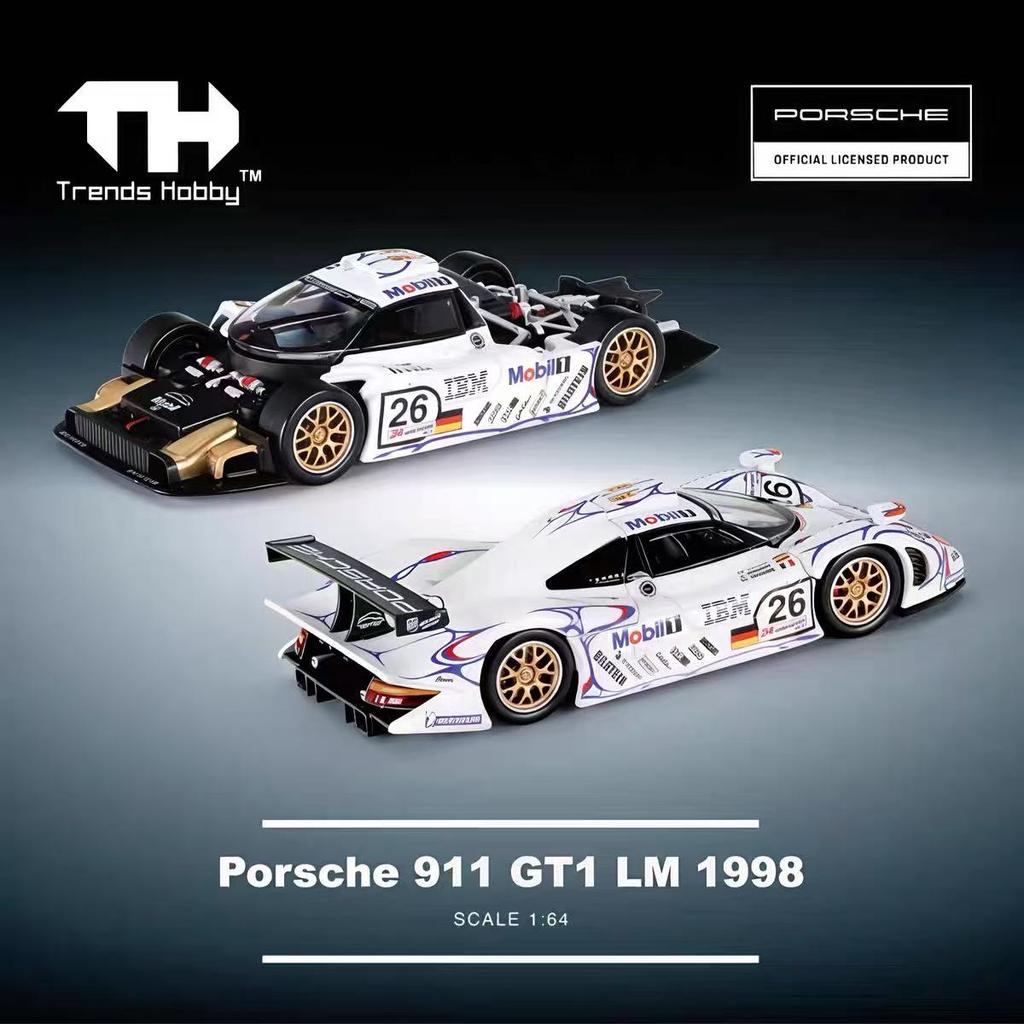 Trends Hobby 1:64HEC Hangzhou Exhibition TH Porsche Cayenne Turbo GT SUV SUV Adult Alloy Car Model