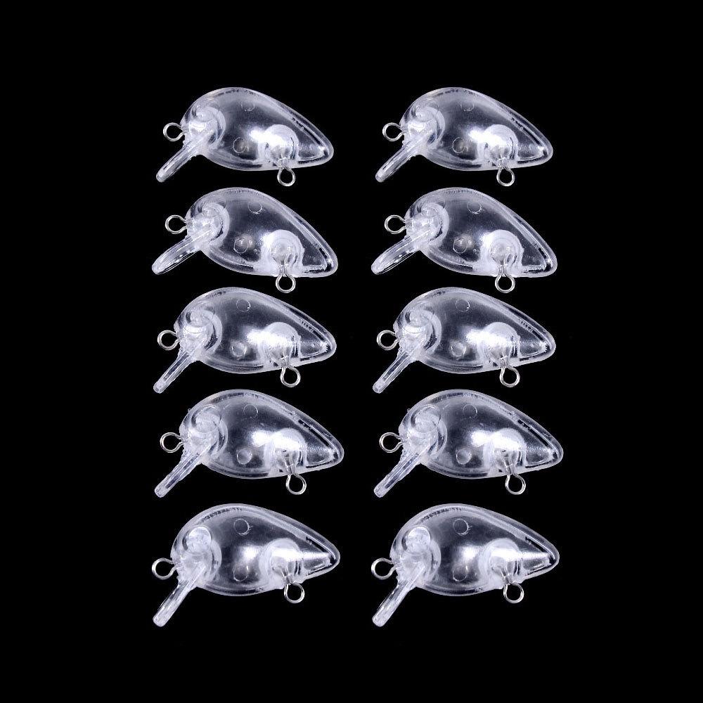 Körper Wobbler Hecht Zander Barsch DIY Zum Bemalen 3cm 1.2g 10Stk