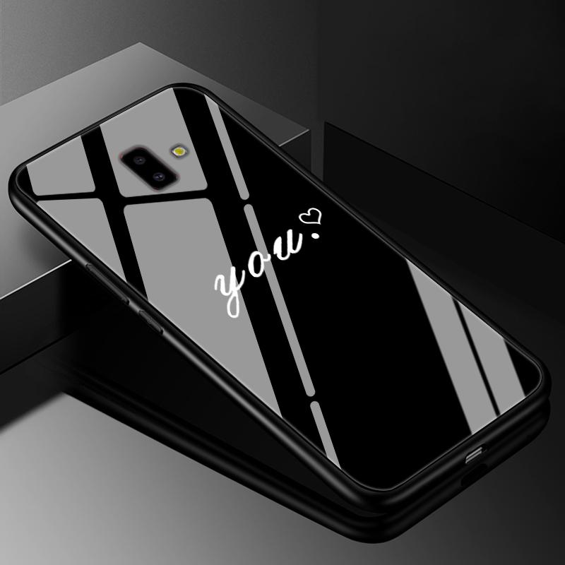 For Samsung J6 2018 Case Cover Tempered Glass Cases for Samsung Galaxy J4 J6 Plus 2018 J8 J7 J730 2017 Prime Hard Back Bumper J6
