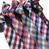 Men's Multi-Color Plaid Polka Dot Tie - Versatile for Formal & Casual Wear