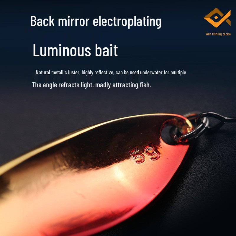 S-shaped Butterfly Lead Lure: Long Cast, Fresh & Saltwater for Bass & Mandarin Fish