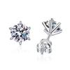 0.3-2ct Moissanite Earrings for Women Lab Grown Diamond Ear Studs 925 Silver Fine Jewelry Gift