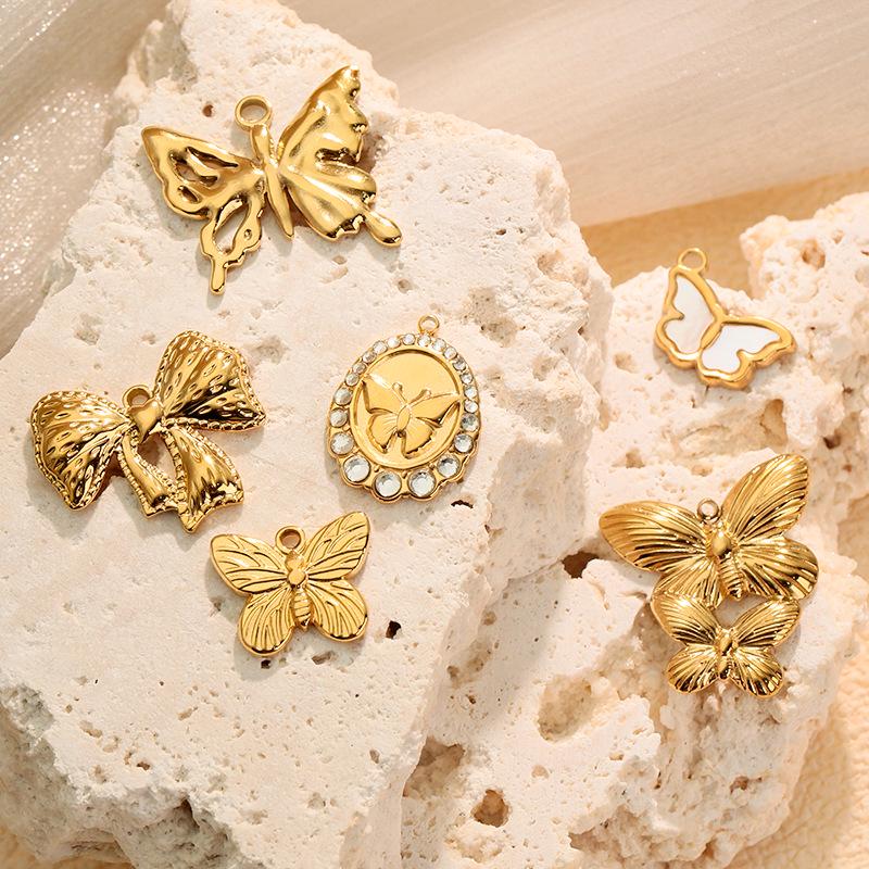 Luxury Bow Butterfly Pendant for DIY Jewelry: Necklace & Bracelet Accessory